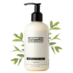 TALLOWRX lotion-tallow-vanille: hydratation douce pour la peau au quotidien.