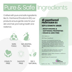 Application panthénol Talsen pour cheveux.