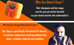 Parfum agrume orange du savon barbe TAME THE WILD.