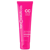 Tanceuticals auto-bronzant, la bouteille met en valeur un bronzage naturel.