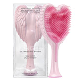 Brosse Tangle Angel démêlante anti-static avec ailes d'ange pour cheveux sans frisottis.