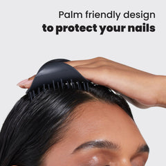 Brosse Tangle Teezer Scalp & Shampoo adaptée aux cheveux secs pour démêler en douceur.