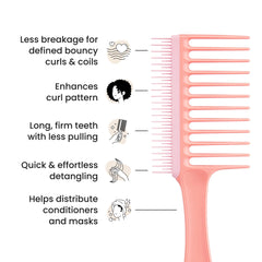 Tangle Teezer, dents longues et pointe arrondie, glisse en douceur.