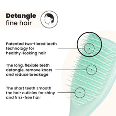 Tangle Teezer avec design à dents deux niveaux pour démêler sans casse