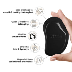 Dents flexibles du Tangle Teezer Panther Black favorisant démêlage sans douleur