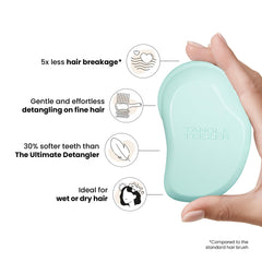 Utilisation sur cheveux mouillés et secs pour démêlage efficace avec Tangle Teezer.
