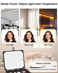 TANTO coffret maquillage avec séparations reglables, rangement optimisé