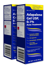 TARO Adapalene gel en bouteille, aide à clarifier la peau et réduire les inflammations.
