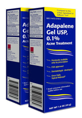 TARO Adapalene gel en bouteille, aide à clarifier la peau et réduire les inflammations.