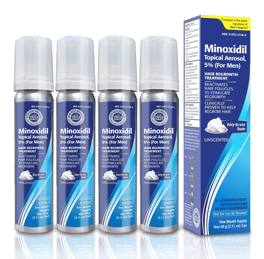 TARO Minoxidil: mousse-application facilitant l'utilisation quotidienne et ciblant la repousse.