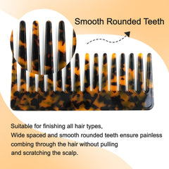 TaShow peigne dents larges, cheveux mouillés ou secs, pratique en voyage.