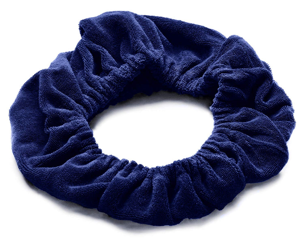 Bandeau Tassi pour cheveux bleu œuf de robin, idéal pour protéger le visage lors du soin
