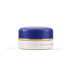 TATCHA Ageless Revitalizing Eye Cream, emballage élégant et soin antioxydant pour le regard.