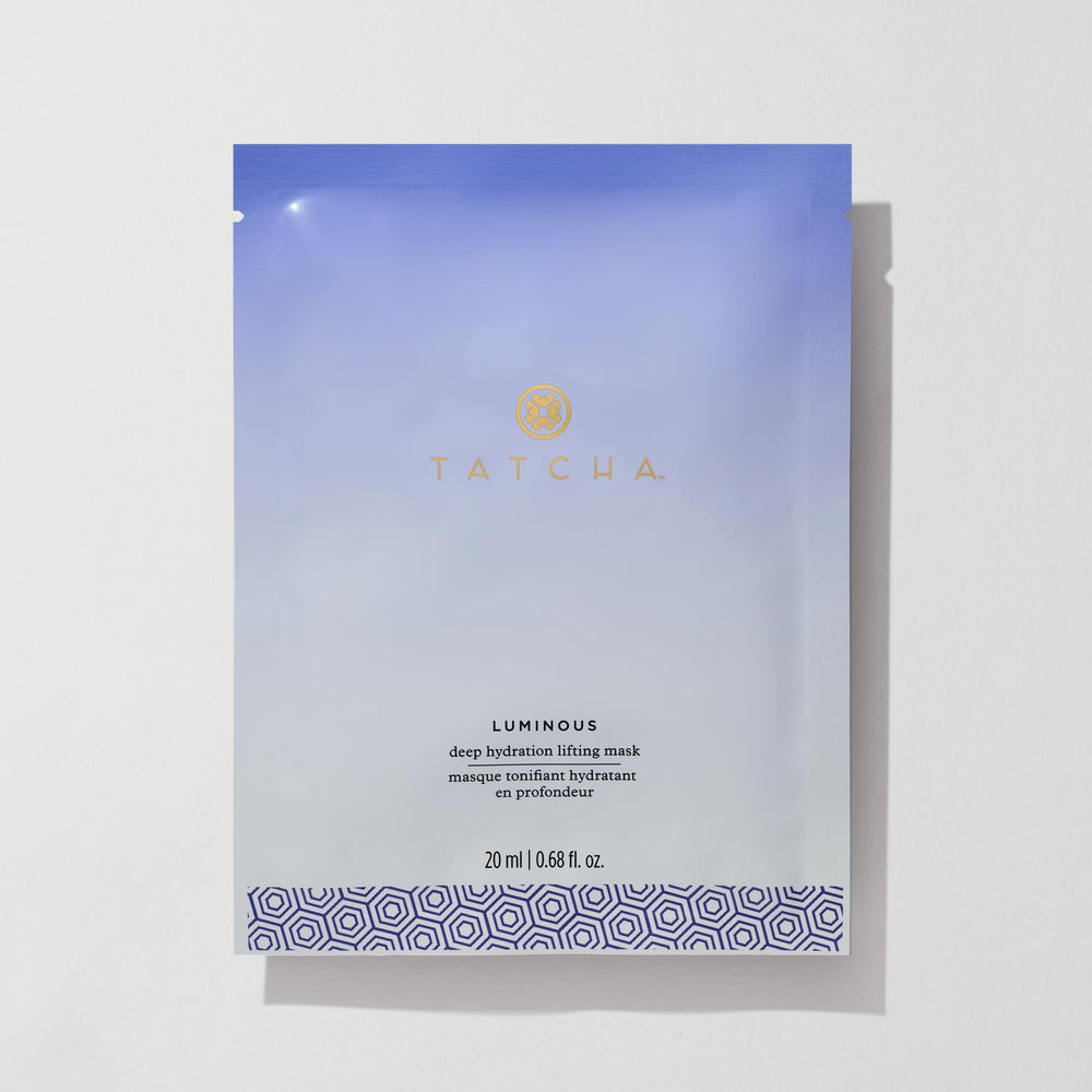 Masque TATCHA pour visage: hydratation profonde et peau repulpée.