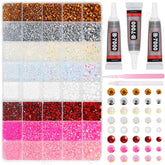 Kit Tatiwoo strass 30000 pcs, ensemble pratique pour créations scintillantes
