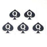 Tatouage Reine des Piques, ensemble 5 pieces, design saisissant pour festival.