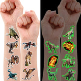 Tatouages dinosaures 3D prédecoupés – ensemble facile à séparer, parfait pour les fêtes.