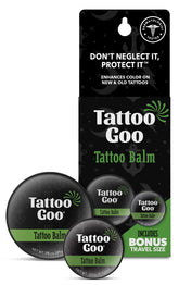 Tattoo Goo Duo baume tatouage – application pratique à domicile et hydratation