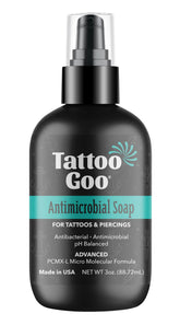 Tattoo Goo savon nettoyant tatouage 3oz, nettoyage en profondeur sans résidu.
