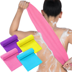 Gants exfoliants Tatuo quatre couleurs pour dos et corps.