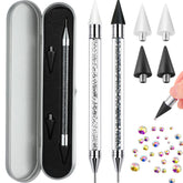 Pince Tatuo avec embout cire pour saisir facilement les rhinestones.