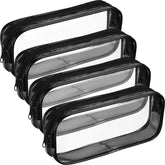 Tatuo sac PVC transparent grande capacité, parfait pour ranger stylos et accessoires.