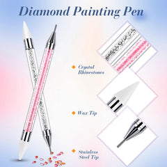 Double tête rhinestones Tatuo rose pour ramasser et fixer les pierres.