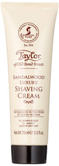 Taylor—crème de rasage santal, texture lisse idéale pour un rasage précis.
