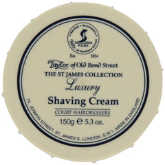 Taylor of Old Bond Street St James crème à rasage en bol pour un rasage doux et précis