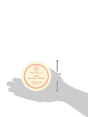 Emballage élégant Taylor of Old Bond Street Rose, crème rasage dans son pot.
