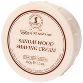 Taylor of Old Bond Street crème de rasage santal dans le bol, mousse riche et agréable