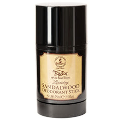 Bâton déodorant santal Taylor Old Bond Street, parfum boisé discret et durable.