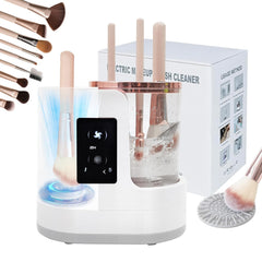 tayuzo nettoyeur-brosse-maquillage 3-en-1 en action, nettoyage rapide et efficace.