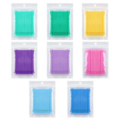 Tbestmax pinceau micro bleu foncé pour retouches précises des cils.