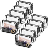 Pochettes transparentes Tbestmax en lot de 10 pour rangement rapide.