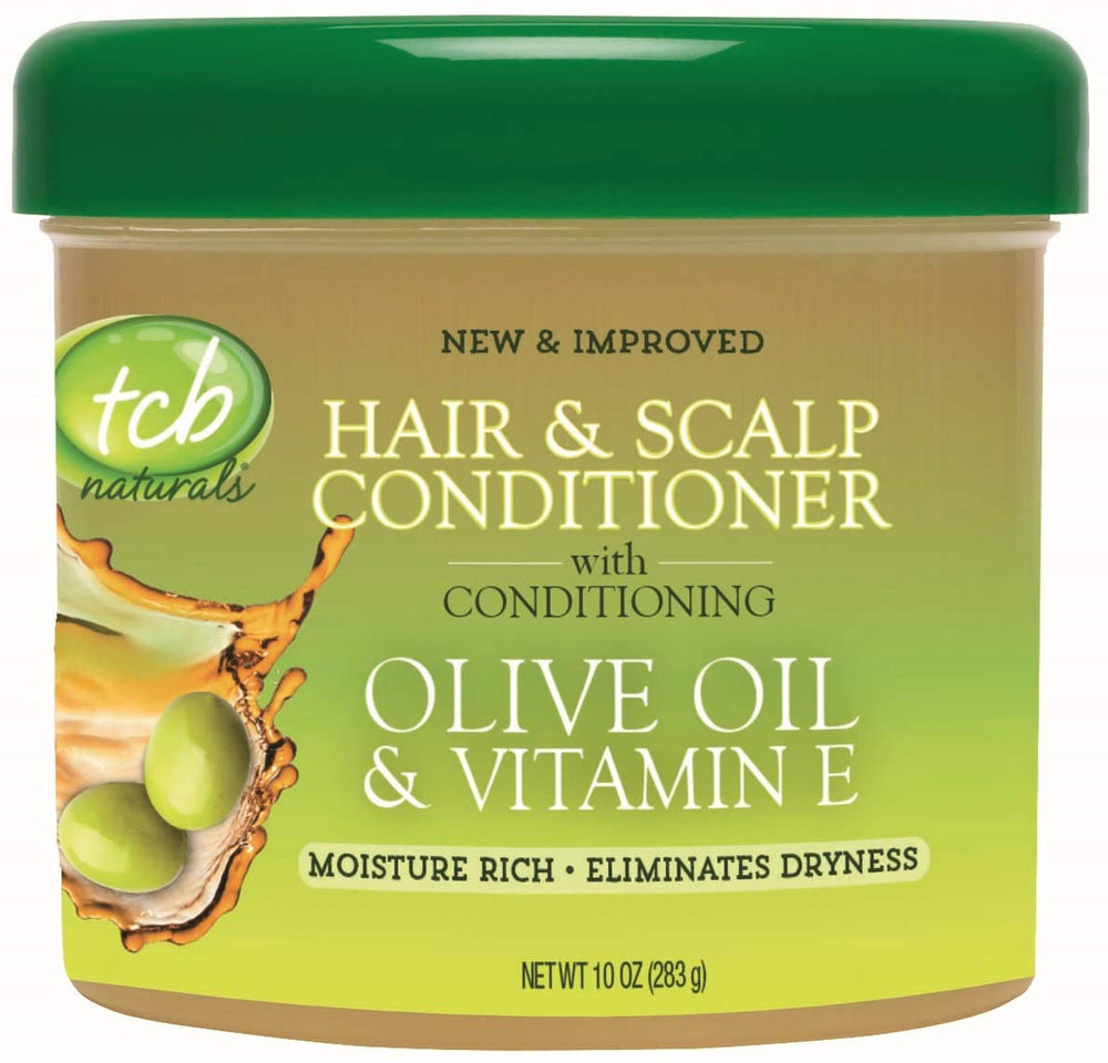 TCB Conditionneur Cheveux dans un bocal de 10 oz, douceur durable et coiffage facilité.