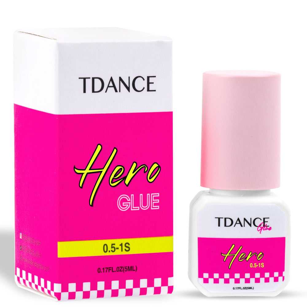 TDANCE colle-extension cils, séchage rapide pour pose précise.