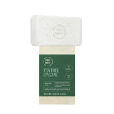 Tea Tree barre savon corps mousse riche pour peau propre et fraîche.