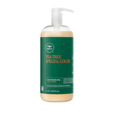 Tea Tree Conditionneur colorant, flacon de 1000 ml, démêle et protège la couleur.
