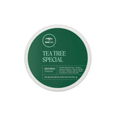 Tea Tree Grooming Pomade bouteille compacte avec tenue flexible et brillance.