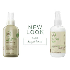 Tea Tree Hemp Multitasking Spray, demelage-doux pour tous types de cheveux.