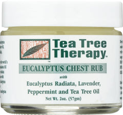 Tea Tree Therapy flacon eucalyptus australien 2oz, arôme frais pour aromathérapie.