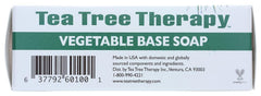 Tea Tree Therapy barre savon tea tree oil: mousse généreuse pour une propreté sans dessécher.