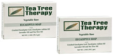 Tea Tree Therapy Savon Barre Eucalyptus, parfum frais et peau douce