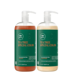 Tea Tree Tingle Duo couleur : bouteille qui protège la couleur et revitalise les cheveux.