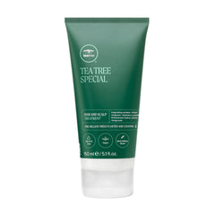 Bouteille Tea Tree Traitement Cheveux et Cuir Chevelu prêt à revitaliser tous types de cheveux.