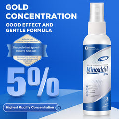 TEADZ Minoxidil spray 1ml: répartition précise pour nourrir les follicules et stimuler la croissance.