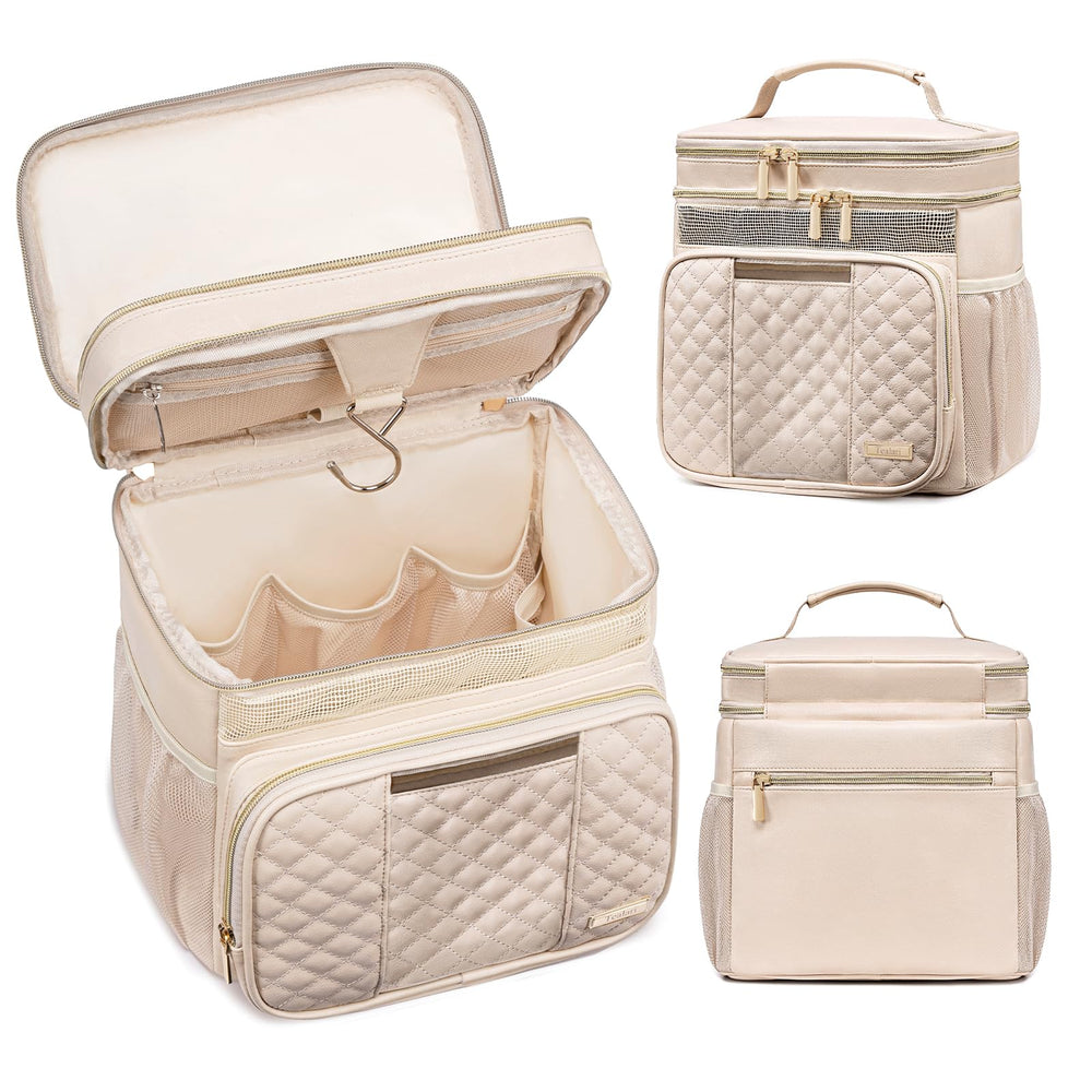 Trousse Tealari en cuir grande, organisation élégante pour vos essentiels de voyage.