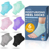 Chaussettes TEAWOO talons hydratés grâce au gel intégré.