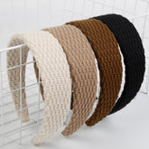 TEBIEKOY bandeau tricot anti-glisse, maintien fiable toute la journée.